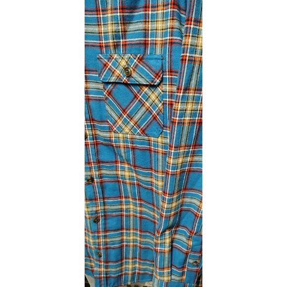 Saddlebred Skacket Men's Blue Plaid Size L Button Pockets Insulated - Picture 4 of 6